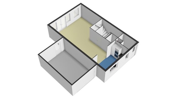 Floorplan - Burgemeester Nieborgstraat 15, 2957 KJ Nieuw-Lekkerland